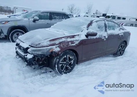 2025 Nissan Sentra Sv z USA, uszkodzony, nr VIN 3N1AB8CV9SY261109
